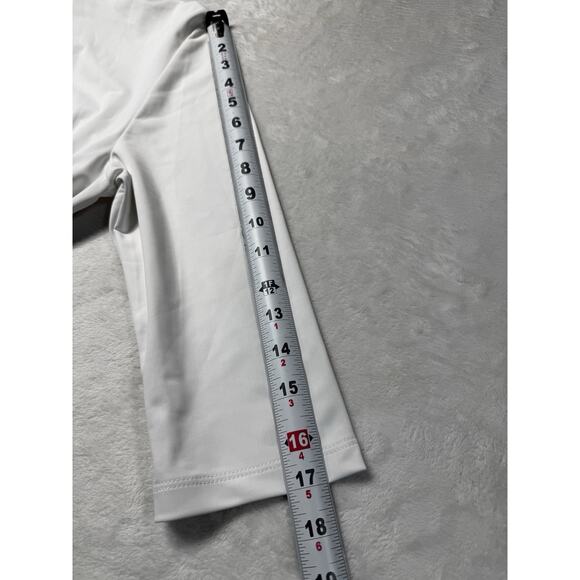 Sailor Sailor White 1/4 Zip Bright Blue Collar Sz LG UPF 50+ Performance Top NWT - Picture 8 of 12